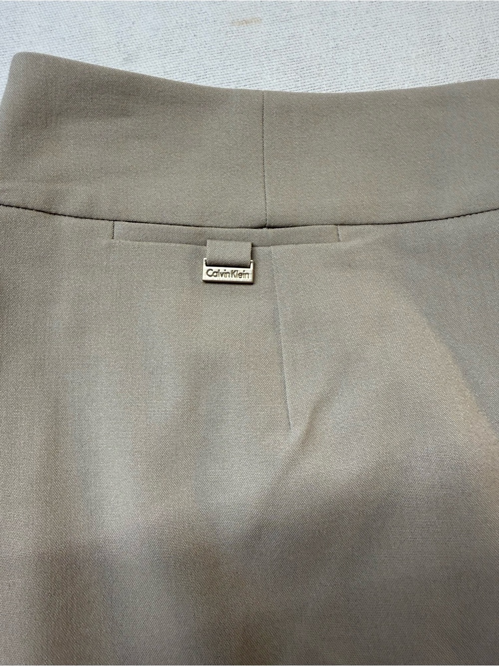 Calvin Klein Light Taupe Pencil Skirt - Picture 2 of 11